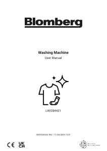 Bruksanvisning Blomberg LWI284421 Tvättmaskin