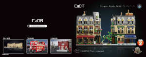 Manual Cada set C66009 Architecture Paris restaurant