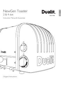 Handleiding Dualit NewGen 2 Broodrooster