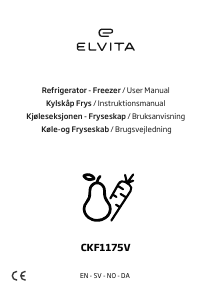 Bruksanvisning Elvita CKF1175V Kjøle-fryseskap