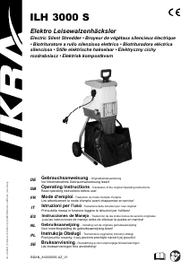 Handleiding Ikra ILH 3000 S Hakselaar