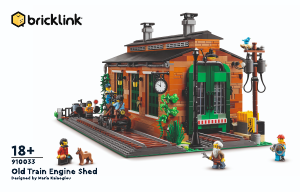 Bedienungsanleitung Lego set 910033 BrickLink Designer Program Alter Lokschuppen