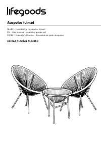 Bruksanvisning Lifegoods LG1249 Trädgårdsstol