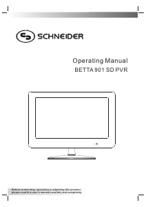 Manual de uso Schneider Betta 901 PVR Televisor de LED