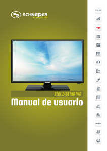 Manual de uso Schneider Chromia 24DZE1 FHD PVR Televisor de LED