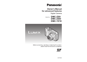 Manual Panasonic DMC-ZS9 Lumix Digital Camera