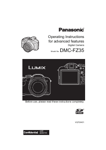 Bruksanvisning Panasonic DMC-FZ35 Lumix Digitalkamera