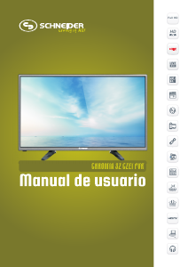 Manual de uso Schneider Chromia 32CZE1 PVR Televisor de LED