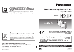 Bruksanvisning Panasonic DMC-FP2 Lumix Digitalkamera