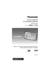 Manual Panasonic DMC-TS3 Lumix Digital Camera