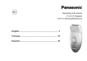 Handleiding Panasonic ES-EU20P Epilator