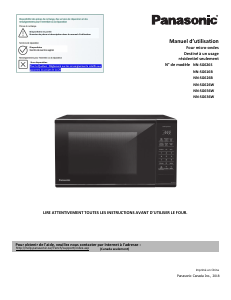Mode d’emploi Panasonic NN-SG616BC Micro-onde