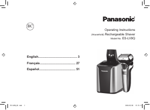 Manual de uso Panasonic ES-LV9QS Afeitadora