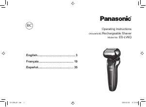 Bruksanvisning Panasonic ES-LV6QS Rakapparat
