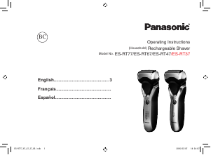 Bruksanvisning Panasonic ES-RT37S Rakapparat