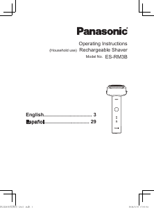 Handleiding Panasonic ES-RM3B Scheerapparaat