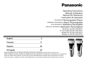 Mode d’emploi Panasonic ES-RF31S Rasoir électrique