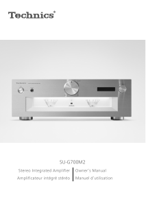 Mode d’emploi Technics SU-G700M2 Amplificateur