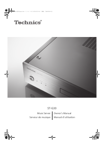 Mode d’emploi Technics ST-G30 Lecteur multimédia