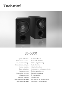 Brugsanvisning Technics SB-C600 Højttaler