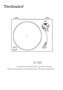 Mode d’emploi Technics SL-50C Platine