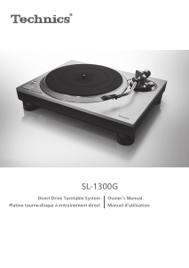 Bruksanvisning Technics SL-1300G Skivspelare