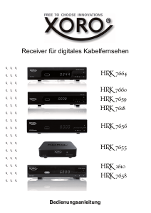 Bedienungsanleitung Xoro HRK 7618 Digital-receiver