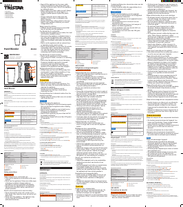 Instrukcja Tristar MX-4855 Blender ręczny