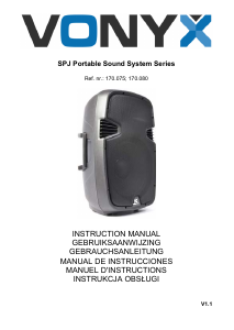 Manual de uso Vonyx SPJ-PA915 Altavoz