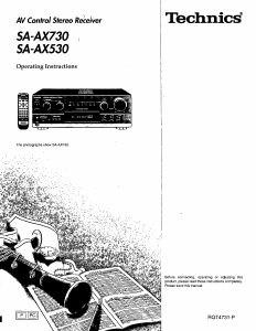 Handleiding Technics SA-AX530 Receiver