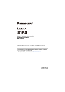 Mode d’emploi Panasonic DC-S1RM2 Lumix Appareil photo numérique