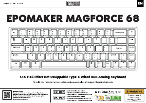 Bedienungsanleitung Epomaker Magforce 68 Tastatur