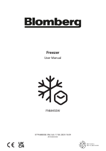 Handleiding Blomberg FNM455W Vriezer
