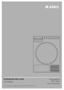 Manuale Asko TDC1781H.W/1 Asciugatrice