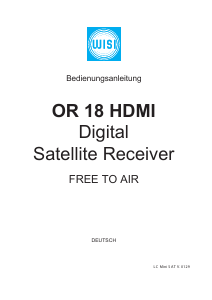 Bedienungsanleitung Wisi OR 18 HDMI Digital-receiver