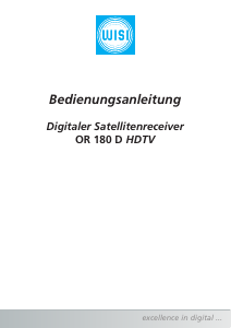 Bedienungsanleitung Wisi OR 180 D Digital-receiver