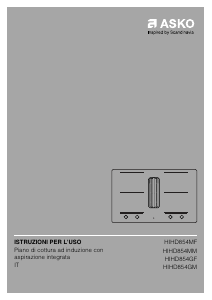 Manuale Asko HIHD854GM Piano cottura