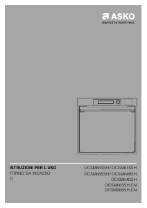 Manuale Asko OCSM66BSH Forno