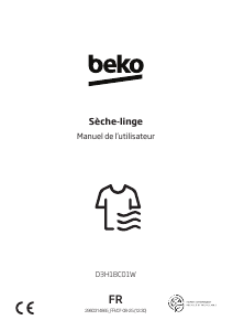 Mode d’emploi BEKO D3H18C01W Sèche-linge