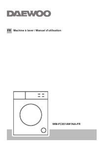 Mode d’emploi Daewoo WM-FC8514W1NA Lave-linge