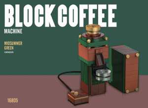 Manual Decool set 16805 Block Coffee Midsummer green coffee grinder