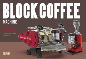 Manual Decool set 16808 Block Coffee Espresso machine and grinder