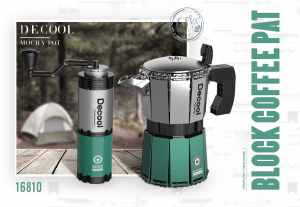 Manual Decool set 16810 Block Coffee Mocha pot