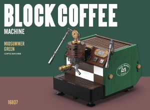Manual Decool set 16807 Block Coffee Midsummer green espresso machine