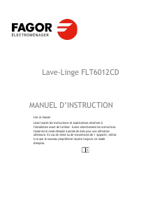 Mode d’emploi Fagor FLT6012CD Lave-linge