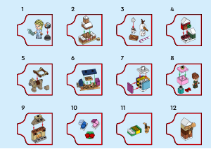 Vadovas Lego set 43273 Disney LEGO ǀ Disney Ledo šalies 2025 metų advento kalendorius