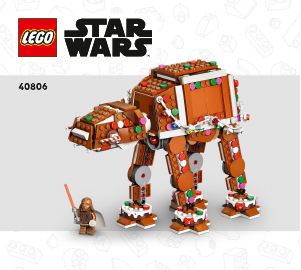 Bedienungsanleitung Lego set 40806 Star Wars Lebkuchen AT-AT