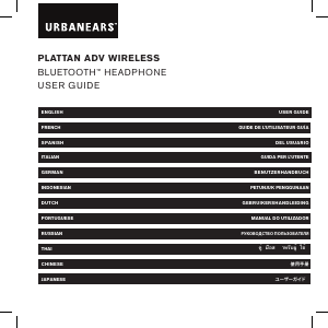 Manual Urbanears Plattan ADV Headphone