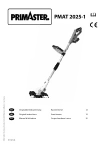 Bruksanvisning Primaster PMAT 2025-1 Grästrimmer
