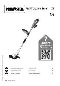 Mode d’emploi Primaster PMAT 2025-1 Solo Coupe-herbe